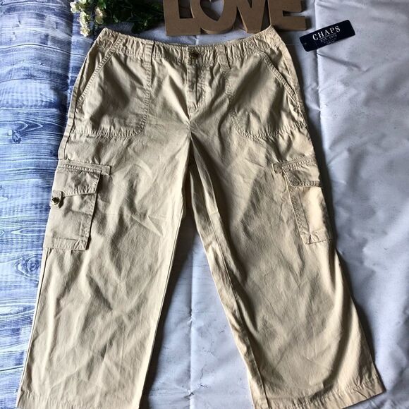 Chaps Khaki Capris by Polo Ralph Lauren (NWT) - Picture 1 of 8